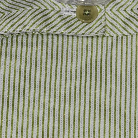 Talbots lime green and white striped capris - Picture 5 of 8